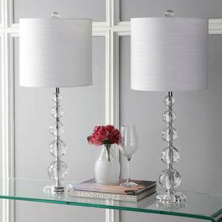 Elliott 28.5" Crystal LED Table Lamp, Set of 2