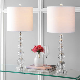 Elliott 28.5" Crystal LED Table Lamp, Set of 2