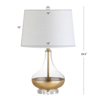 Arianna 24.5" Glass LED Table Lamp