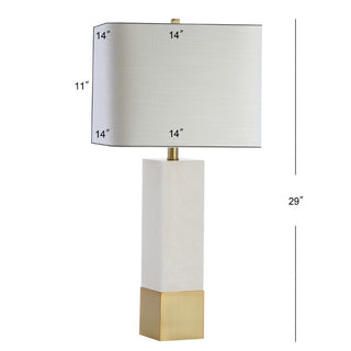 Jorge 29" Metal/Marble LED Table Lamp