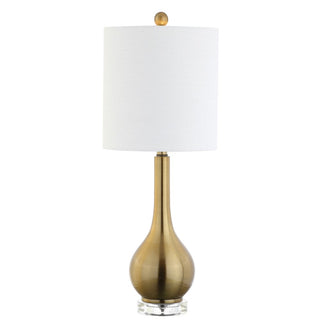 Shelby 25" Metal/Crystal Teardrop LED Table Lamp