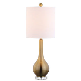 Shelby 25" Metal/Crystal Teardrop LED Table Lamp