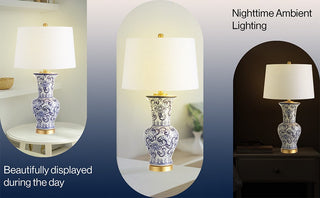 Gary 28.5" Chinoiserie LED Table Lamp