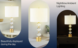 Daniela 25.25" Crystal LED Table Lamp