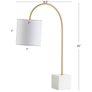 Avianna 25" Marble/Brass LED Table Lamp