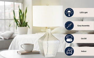 Sean 26" Glass LED Table Lamp