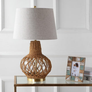 Avery 28.5" Glass /Rope LED Table Lamp