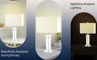 Adelina 23.5" Crystal LED Table Lamp