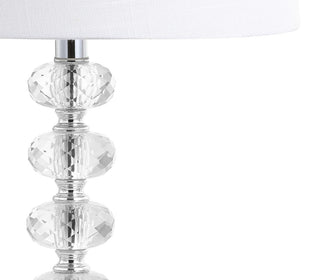 Fox 22" Glass/Metal LED Table Lamp, Set of 2