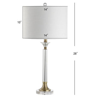 Tenley 28" Crystal/Metal LED Table Lamp, Set of 2