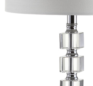 Olivia 22" LED Crystal/Metal Table Lamp, Set of 2