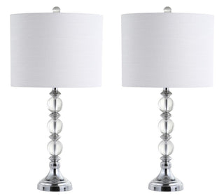 Janelle 26" Crystal/Metal LED Table Lamp, Set of 2