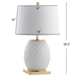 Sergio 25.5" LED Glass/Metal Table Lamp