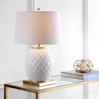 Sergio 25.5" LED Glass/Metal Table Lamp