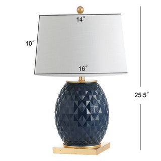 Sergio 25.5" LED Glass/Metal Table Lamp