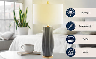 Jamison 28.5" Ceramic LED Table Lamp