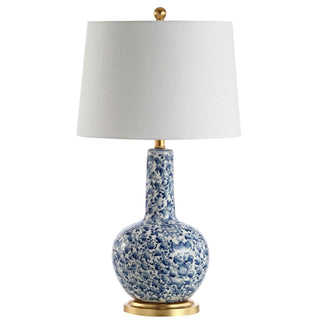 Kinman 30" Ceramic/Iron Classic Cottage LED Table Lamp