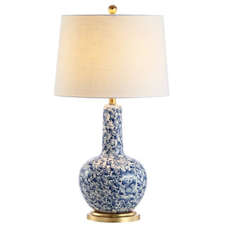 Kinman 30" Ceramic/Iron Classic Cottage LED Table Lamp