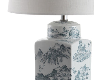 Antonio 24.5" Chinoiserie LED Table Lamp