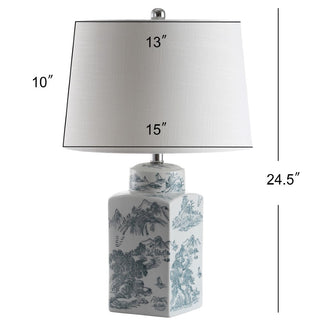 Antonio 24.5" Chinoiserie LED Table Lamp