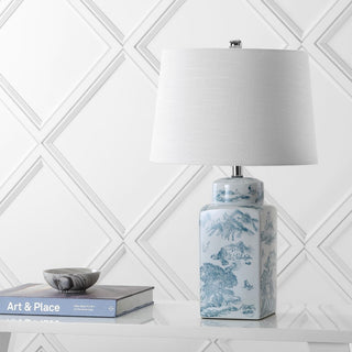 Antonio 24.5" Chinoiserie LED Table Lamp