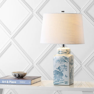 Antonio 24.5" Chinoiserie LED Table Lamp