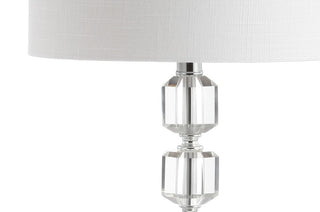 Cockatoo 27.5" Modern Stacked Crystal/Metal LED Table Lamp