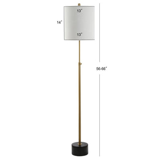 Eric 66" Adjustable Height Metal LED Floor Lamp