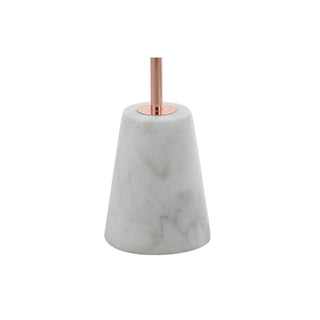 Marabou 57" Minimalist Metal/Marble LED Floor Lamp