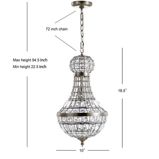 Breanna Crystal/Metal Empire LED Chandelier