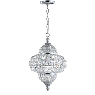 Estrella 12" Crystal/Metal LED Chandelier Pendant