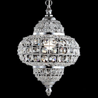 Estrella 12" Crystal/Metal LED Chandelier Pendant