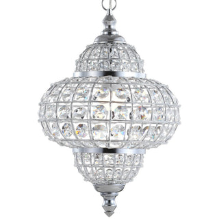 Estrella 12" Crystal/Metal LED Chandelier Pendant