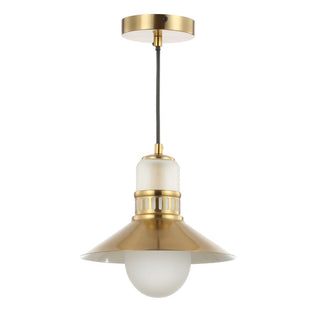 Sandburg Adjustable Iron/Glass Retro Hurricane LED Pendant