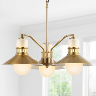 Sandburg Adjustable Iron/Glass Retro Hurricane LED Pendant