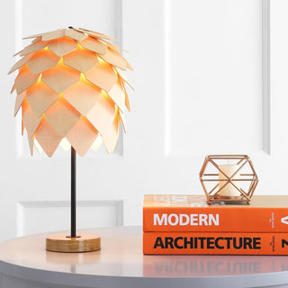 Thames 20.5" Pinecone Wood/Metal LED Table Lamp