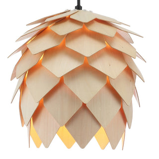 Congo 11.75" Pinecone Wood LED Pendant