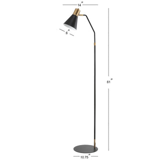 Parakeet 61" Modern Metal LED Task Floor Lamp