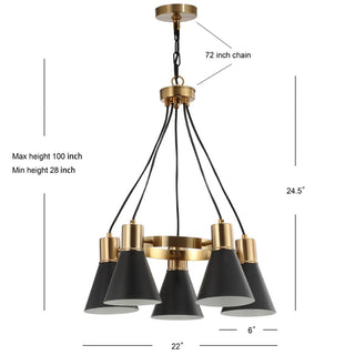 Zambezi Chic Metal LED Pendant