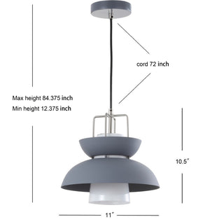 Orinoco 11" Farmhouse Metal LED Pendant