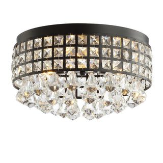 Roadrunner 3-Light Crystal Drops/Metal LED Flush Mount