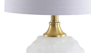 Alisha 22" Dotted Glass/Metal LED Table Lamp