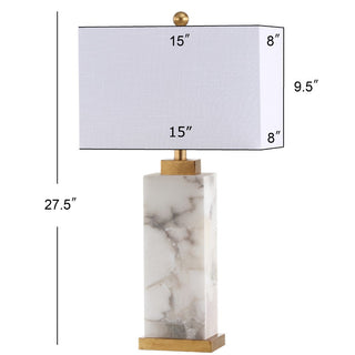 Pedro 27.5" Alabaster LED Table Lamp