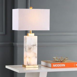 Pedro 27.5" Alabaster LED Table Lamp