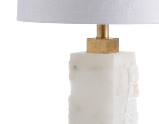 Clark 23" Alabaster/Metal LED Table Lamp