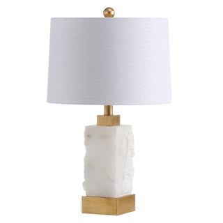 Clark 23" Alabaster/Metal LED Table Lamp