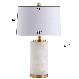 Kelsey 25.5" Alabaster LED Table Lamp