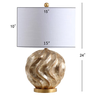 Valeria 24" Sphere Sea Shell LED Table Lamp