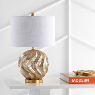 Valeria 24" Sphere Sea Shell LED Table Lamp