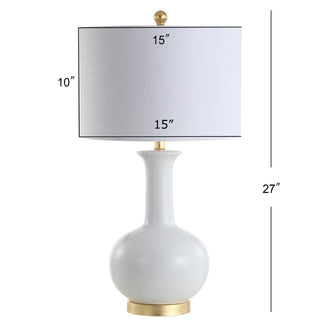 Fiona 27" Ceramic/Metal LED Table Lamp